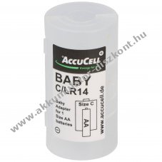 Univerz�lis Baby C adapter 1 db Mignon/AA m�ret� elem Baby, C, LR14, FR14 m�retben