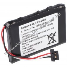 Helyettes�t� Akkumul�tor Falk Flex 400 BP-400H-11/1200MX GPS navig�ci� 3,7V 1100mAh Li-Ion