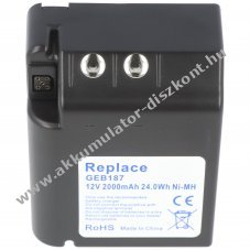 Helyettes�t� Akkumul�tor Leica TCA1100 TCA1700 TCA1800 TPS1000 TPS2000 12V 2000mAh videokamera NiMH