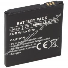 Helyettes�t� Akkumul�tor Wiko KITE KITEB1409043730 1800mAh mobiltelefon