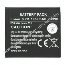 Helyettes�t� Akkumul�tor Nokia Lumia 535 BL-L4A Li-ion