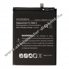 Helyettes�t� Akkumul�tor Huawei Mate 9 HB396689ECW 3,8V 4000mAh Li-Polymer