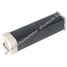 Helyettes�t� Akkumul�tor Powerbank 5V 2200mAh fekete Li-Ion
