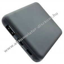 Powerbank Li-Polymer 5000mAh LED indik�tor Micro-USB �s USB-C kimenet