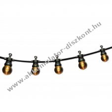 Velamp RETRO f�nyf�z�r fekete k�bel 15m 20x G50 filament LED 2200K melegfeh�r IP44