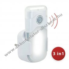 Velamp LED �jszakai l�mpa mozg�s�rz�kel� PIR v�szvil�g�t�s zsebl�mpa 3,7V 300mAh Li-Ion