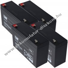Helyettes�t� Akkumul�tor V�lker S960-2W 24V 1200mAh 4x6V orvostechnikai �lom-g�l