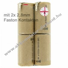 Helyettes�t� Akkumul�tor Bosch AGS10 2607335003 Faston 2,8mm csatlakoz�kkal kerti g�p
