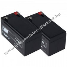 Helyettes�t� Akkumul�toregys�g 2x12V 1,2Ah Hill Rom Evolution CS156 LI156A ME1A orvostechnikai �lomsavas
