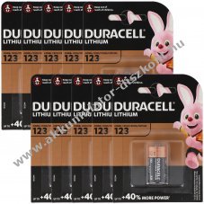 Duracell CR123A 3V 1400mAh l�tium elem 10db/csomag