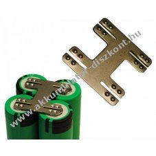 Nagy�ram� hegeszthet� csatlakoz� 4x18650 0,3mm Hilumin 30A