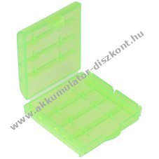 T�rol�doboz 4x AA Mignon ceruza vagy 4x 14500 Akkumul�tor max. hossz 50,6mm z�ld 1db/csomag