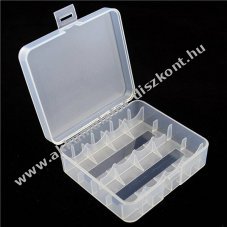 Akkucella csere t�rol�doboz 4x 18650 vagy 2x 26650 Li-ion