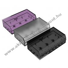 Efest L2 m�anyag doboz 2x18650 Akkumul�tormul�torhoz max70mm �tl�tsz�/fekete/lila