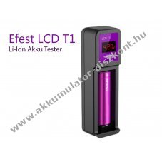 Efest LUC T1 Li-Ion Akkumul�tormul�tor teszter LCD kijelz�vel 0,00V-4,50V m�r�si tartom�ny