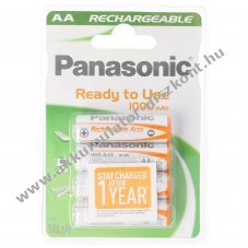 Panasonic Stay Charged AA Mignon ceruza Akkumul�tor 1.2V 1100mAh 4db/csomag DECT telefon NiMH