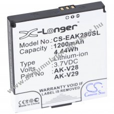 Helyettes�t� Akkumul�tor Emporia AK-V28 3,7V 1200mAh Li-Ion