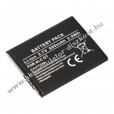 Helyettes�t� Akkumul�tor Alcatel One Touch 536 CAB3120000C1 3,7V 700mAh Li-ion