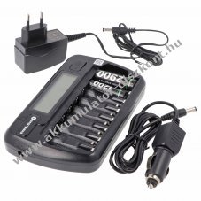 Helyettes�t� Akkumul�tor 8 csatorn�s gyors t�lt� NiMH AA AAA