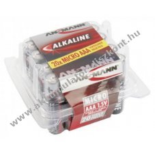 Ansmann RED LR03 (mikro) 20db/csomag hagyom�nyos elem alk�li