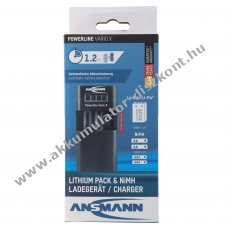 Ansmann Powerline Vario univerz�lis t�lt� Li-Ion/Li-Po/NiMH AA AAA f�nyk�pez�g�p videokamera
