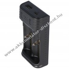 Fenix ARE-X2 k�tcsatorn�s univerz�lis akkumul�tor t�lt�  10440/14500/18650/26650 Micro-USB Powerbank
