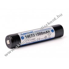 Keeppower 14650 3,6-3,7V 1500mAh napelemes lifepo4 Akkumul�tor PCB v�delemmel Li-Ion