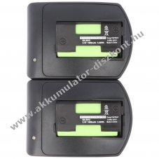 Helyettes�t� Akkumul�tor Sennheiser BA2015 NiMH duplaf�szkes gyorst�lt� 2db Akkumul�torval