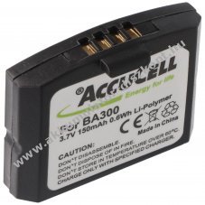 Helyettes�t� Akkumul�tor Sennheiser BA300 500898 IS410 3,7V 150mAh pda mp3 Li-Polymer