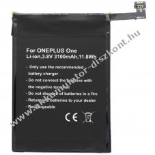 Helyettes�t� Akkumul�tor ONEPLUS One A0001 BLP571 mobiltelefon