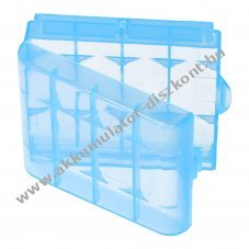 AccuSafe Akkumul�tor t�rol�doboz k�k AA Mignon ceruza/AAA (Micro) 1db/csomag