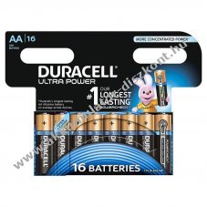 Duracell Ultra Power AA MX1500 LR06 BPH16 Powercheck hagyom�nyos elem alk�li