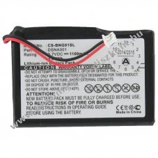 Helyettes�t� Akkumul�tor Blaupunkt TravelPilot lucca 3.3 (nem eredeti) 3,7V 1100mAh GPS �s navig�ci� Li-Ion