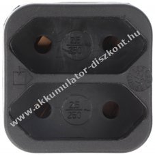 2x Euro eloszt� fekete