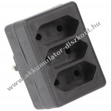 H�l�zati eloszt� 3x Euro fekete