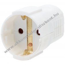 Feh�r v�d��rintkez�s kupplung CEE 7/3 16A 250V IP20 1,5mm2