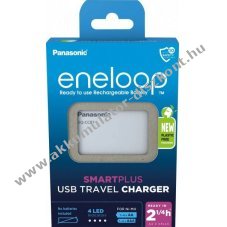 Eneloop univerz�lis Akkumul�tor t�lt� AA/AAA 4db t�lt�hely USB-C k�bel 1db/csomag NiMH