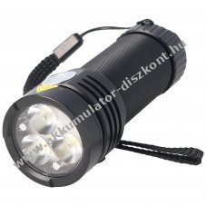 Bullworker ultraf�nyes LED zsebl�mpa 3300lm 18650 Akkumul�tor micro-USB 1x Li-Ion