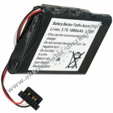 Helyettes�t� Akkumul�tor Becker Z113 3,7V 1000mAh Li-Ion