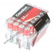 Camelion Plus AAA (mikro) hagyom�nyos elem 24db/csomag praktikus t�rol�doboz alk�li