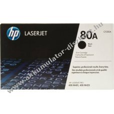 Eredeti HP l�zertoner CF280A fekete 2700 oldal nyomtat�