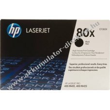Eredeti HP CF280X l�zertoner fekete 6900 oldal nyomtat�