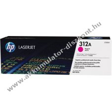 Eredeti HP l�zertoner CF383A magenta 2700 oldal nyomtat�