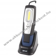 Superf�nyes LED munkal�mpa 2 f�nyer�vel �s t�lt��llom�ssal Li-ion