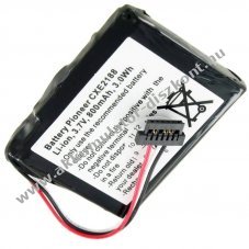 Helyettes�t� Akkumul�tor Pioneer CXE2188 AVIC-F320BT 3,7V 800mAh 338937010176 gps �s navig�ci� Li-Ion