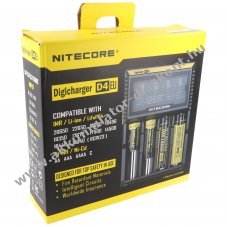 NiteCore Digicharger D4 EU t�lt� LCD kijelz�vel AAA AA C 4 foglalat