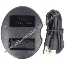 Helyettes�t� Akkumul�tor NP-W126 t�lt� 2db USB Li-ion