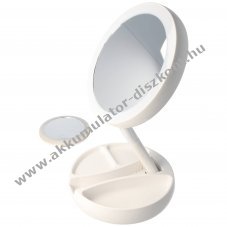 Eazyuse LED asztali kozmetikai t�k�r k�szlet k�zit�k�rrel AA �s AAA elemekkel