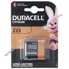 Duracell CR-P2 CRP2 DL223 Ultra f�nyk�pez�g�p elem 6V 1400mAh 1db/csomag Lithium