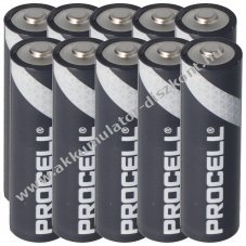 Duracell Procell AA Mignon ceruza LR6 10db/csomag hagyom�nyos elem alk�li